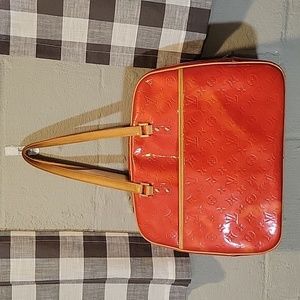 2001 Louis Vuitton Sutton Red Vernis Sutton with COA
